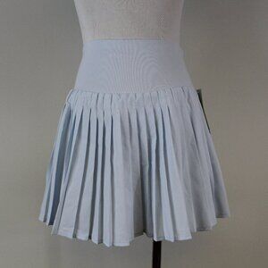 NWT All In Motion Light Blue Pleated Tennis Skort High Rise Athletic Golf Skirt